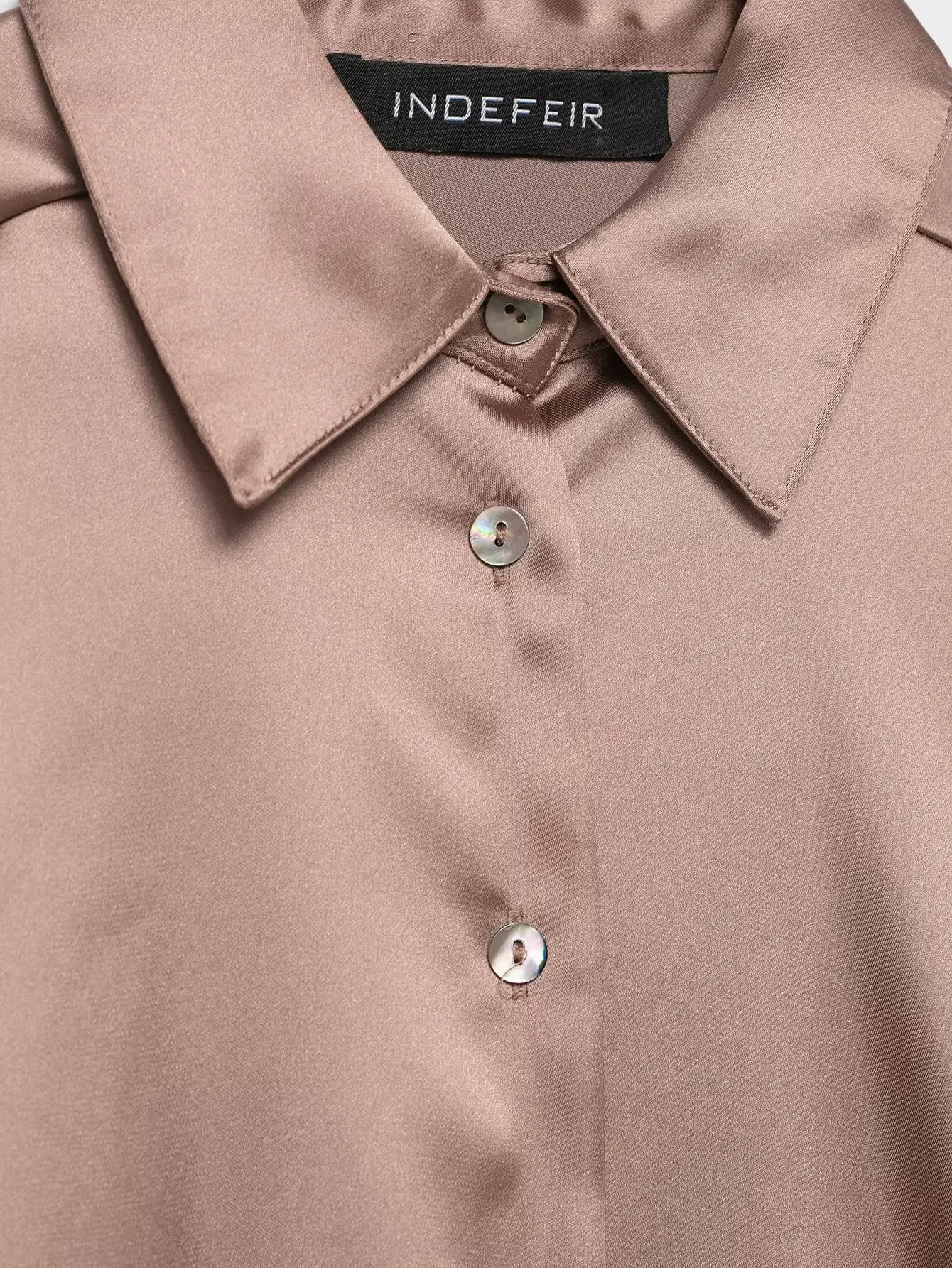 Women's Elegant Satin Shirts Spring Autumn New Female Single-Breasted Lapel Full Sleeve Shirt Lady Fashion Ol Solid Blouse