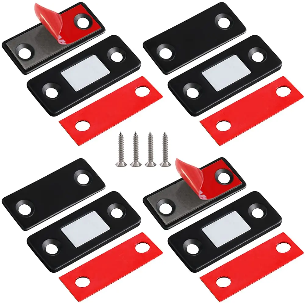 

Cabinet Magnetic Catch 4 Pack Ultra Thin Cabinet Door Magnets Stick on Drawer Magnets Cabinet Latch Magnetic Closures for Cabine