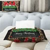 Household Christmas peripheral fabric tissues box car tissue holder tissue cover box textile storage tissue bag  dispenser 5