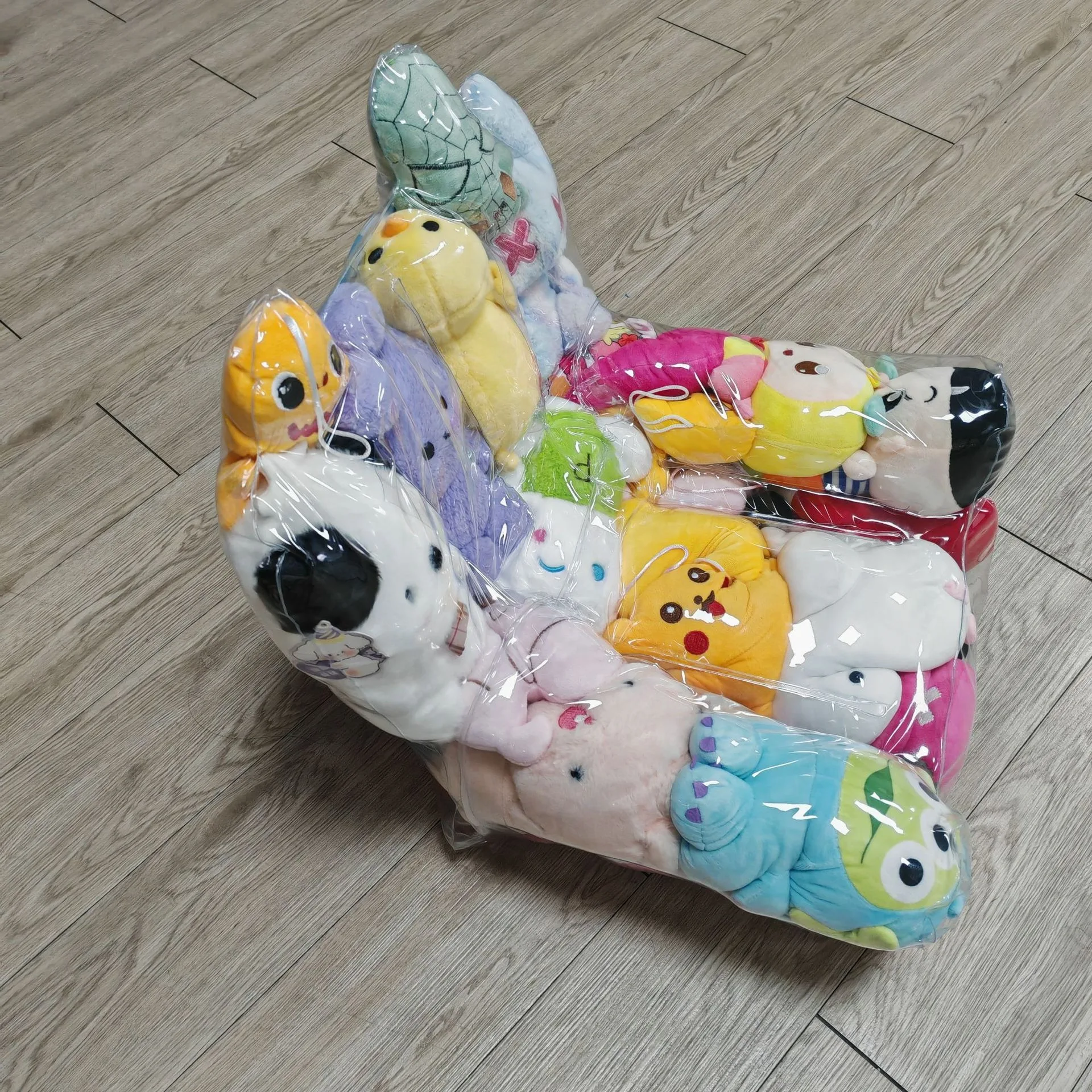 Stuffed Animal Bean Bag Storage Clear Waterproof Toy Bags for Storage with Zipper Organizer for Storing Toys Floor Dorm Bedroom - 5