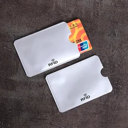 10-Pack RFID Blocking Anti-Scan Card Protectors with Anti-Magnetic Shielding (Silver)