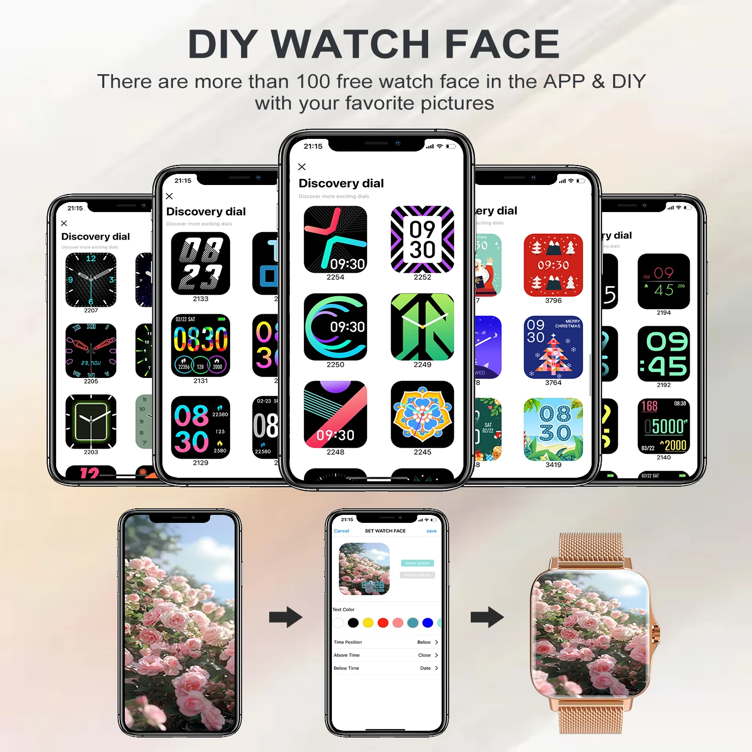 Smartwatch with Touchscreen and Wireless Calls