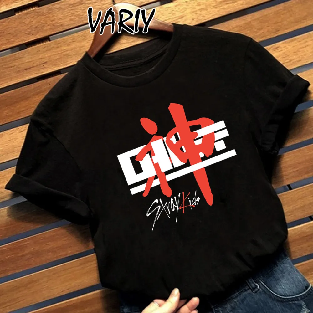 

Korean Women Stray Kids T Shirt Harajuku Summer Women T-shirts Casual Aesthetic Clothing Fashion Kpop Graphic T-shirts Female