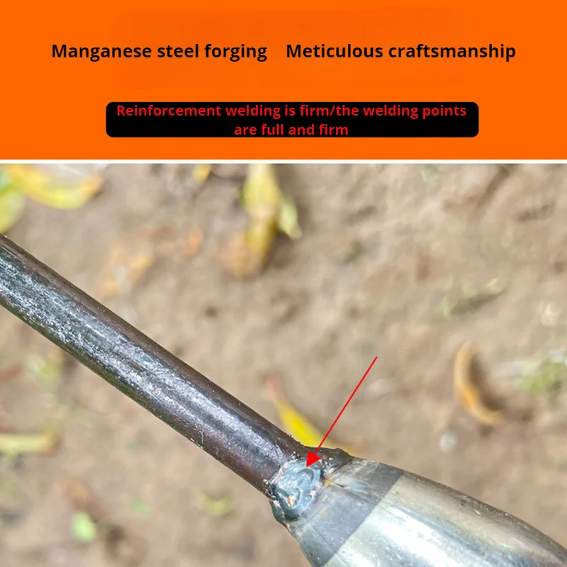 Horticultural weeding and loosening soil with curved hollow hoe 5