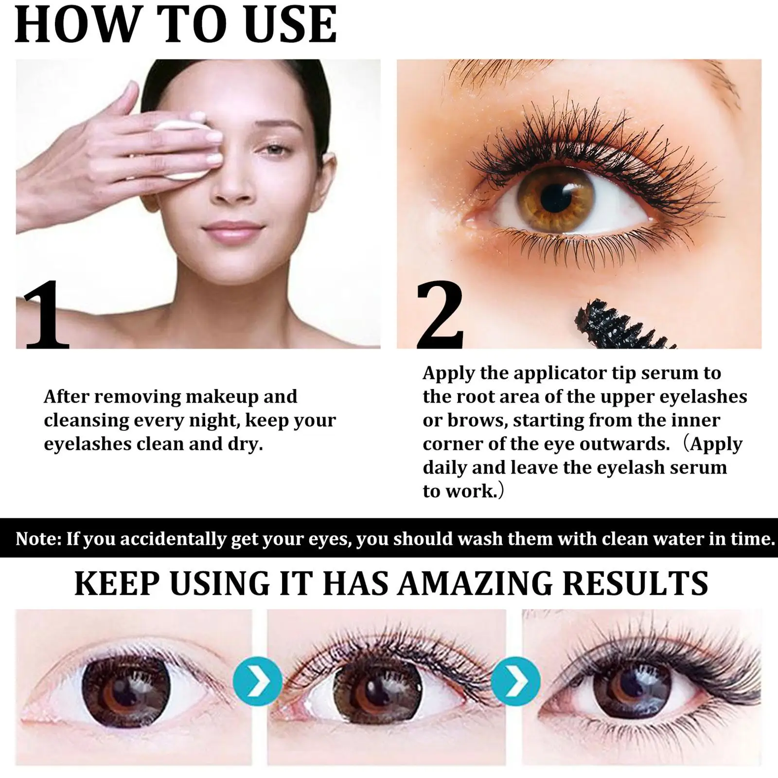 Seven Days Eyelash Fast Growth Solution addensare ciglia Natural Curl ingrandisci occhi ciglia siero per sopracciglia cosmetici 2024 nuovo