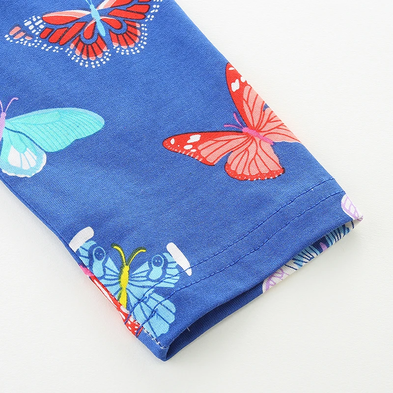 Spring Children's Clothing Kids Clothes 2025 Autumn Cotton Fall Baby Girls Long Sleeves Cartoon Butterfly Dresses