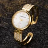 New Rhinestone Luxury Women Watches Female Fashion Gold Ladies Bracelet Watch Stainless Steel Bangle Wristwatch Dropship Reloj 2