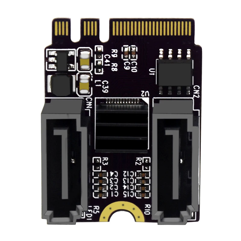 para Adaptador Sata Wifi M.2 Chave a Mais e para Portas Sata3.0 Cartão de Expansão Riser Sata3 6gb m2 2230 Pcie3.0 Largura de Banda para Sata Ssd Hdd M.2 - Imagem 2