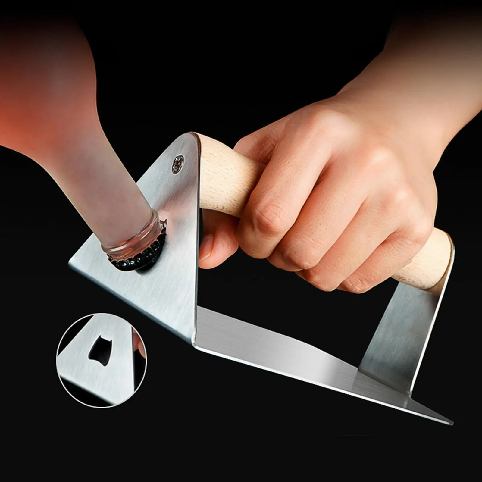 Stainless Steel Burger Press Heavy Duty for BBQ Outdoor Camping