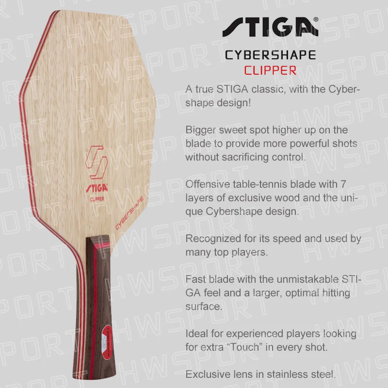 Raquette de tennis de table Club Cybershape | STIGA Sports