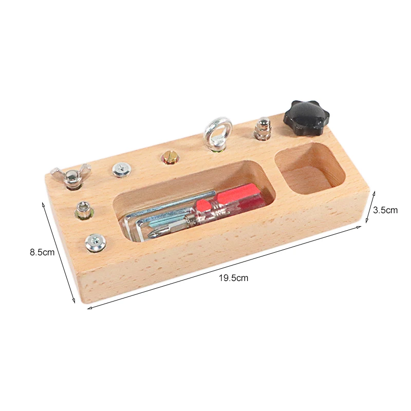 Montessori Materials Screw Board Life Skills Learning Activity Toys For Children 3 Year Olds Educational Wood Toys For Children