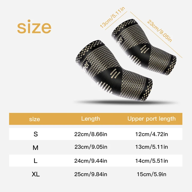1Pcs Fitness Elbow Brace Compression Support Sleeve for Tendonitis, Tennis Elbow, Golf Treatment - Reduce Joint Pain 6