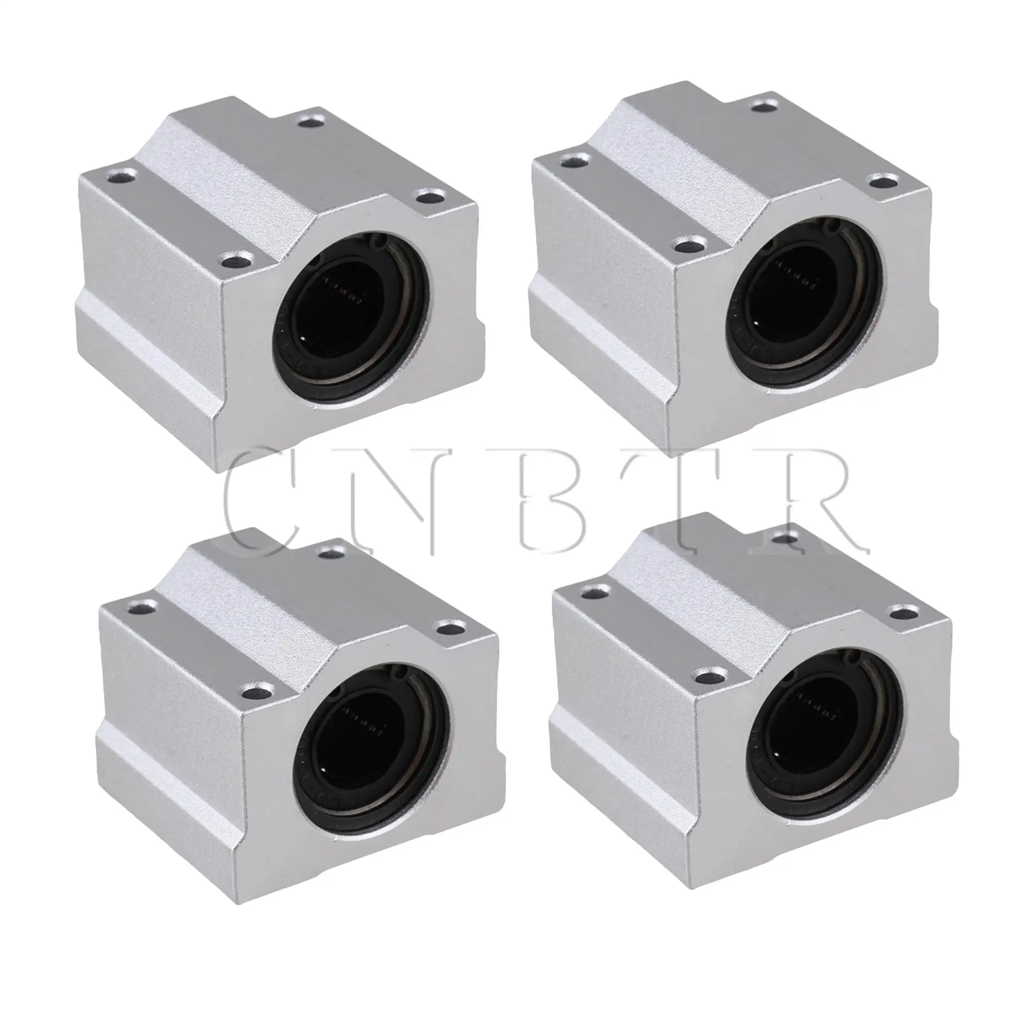

CNBTR 4/6PCS Silver SCS16UU Linear Bearing Slider Bearing Slide Bushing M3