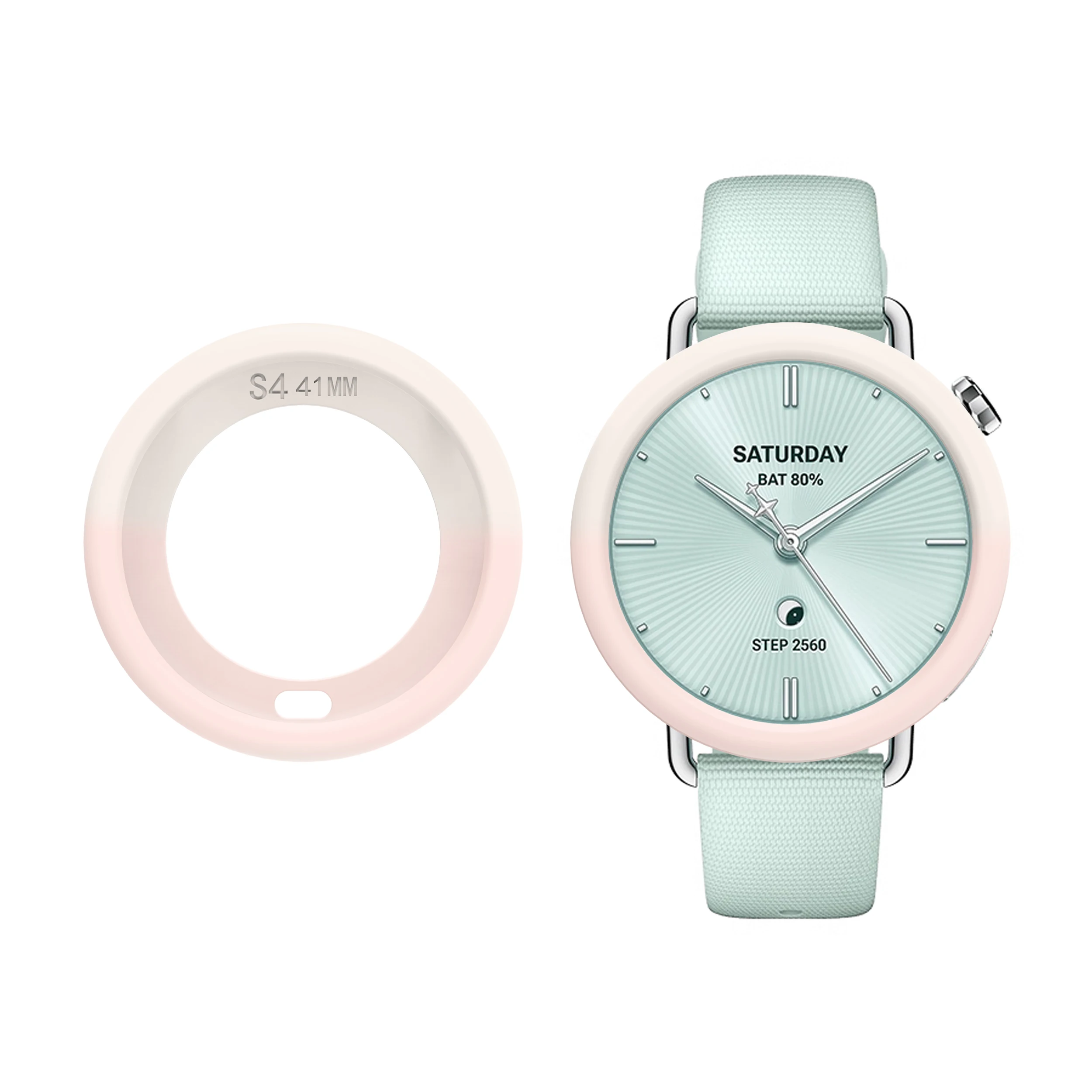 Enhanced Protective Silicone Case for Smartwatch 41mm, Soft TPU Full Body Cover with Hollow Design