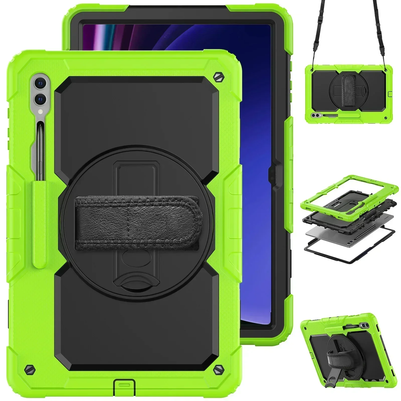 Heavy Duty Shockproof Protective Tablet Case with Screen Protector, 13.1″