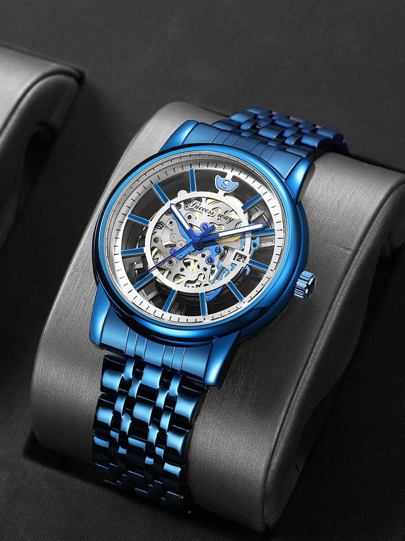 Luxury Skeleton Hollow Men Watches Steampunk Gold Quartz Watch not Mechanical Watch Stainless Steel Male Wristwatch Male Clock