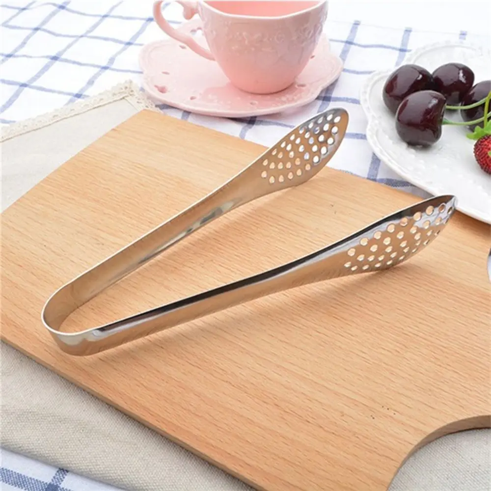 Food Tongs Multifunction Stainless Steel Food Tongs Non-stick BBQ Kitchen Cooking For Cake Steak Serving Utensil Kitchen Tools