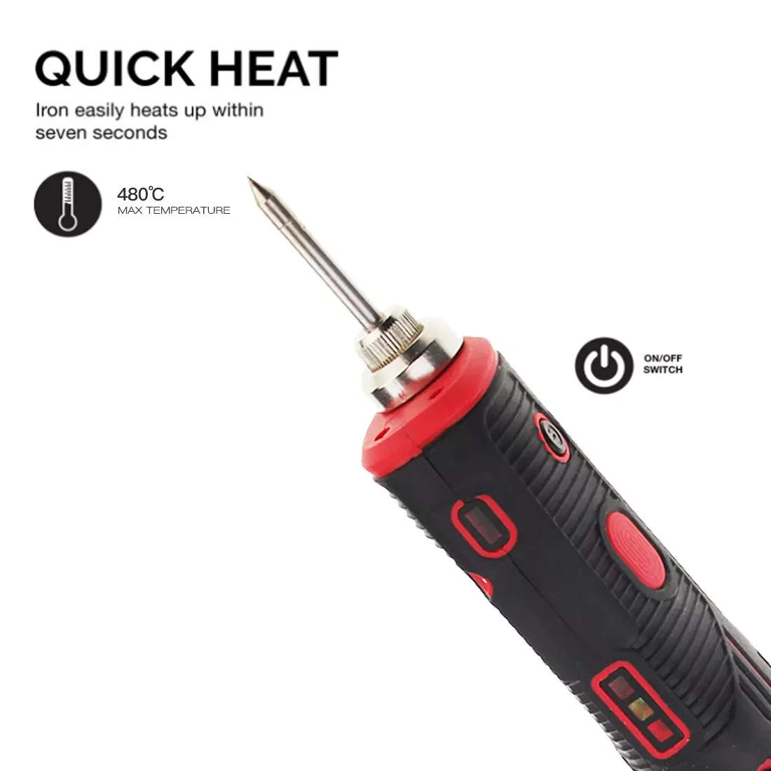 Soldering Iron Electric Soldering Iron Soldering Iron Kit Soldering Iron Set FROGBRO Cordless Soldering Iron 1800mAh Rechargeable Soldering Tool Professional Portable Welding Tool Electronic Kit