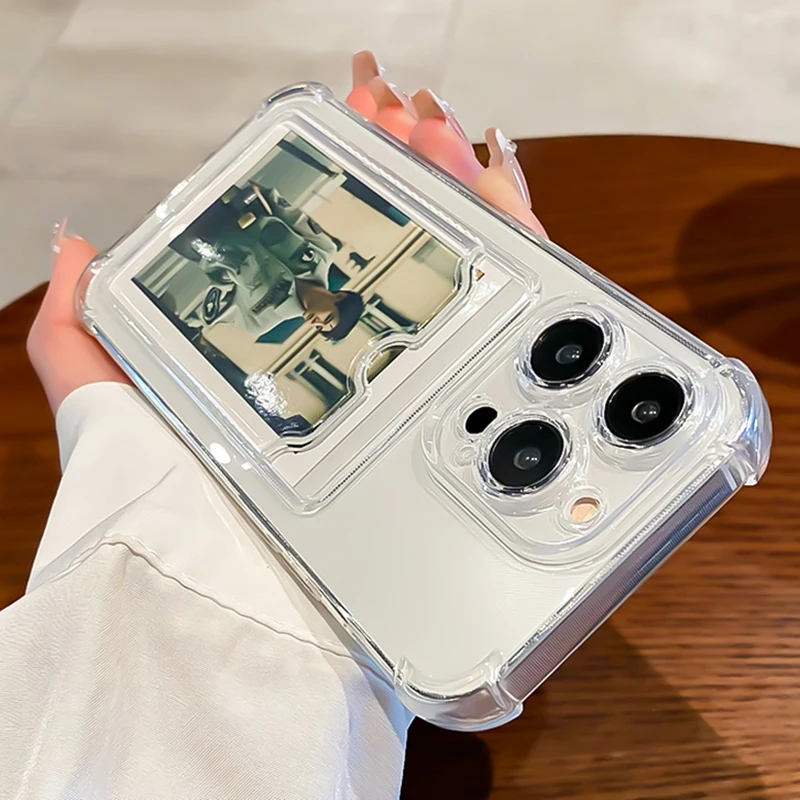 Transparent Shockproof Card Slot Protective Case