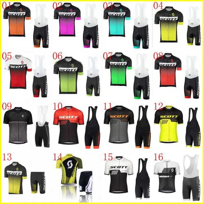 

Scott short sleeve cycling suit, strap shorts, bicycle cycling suit