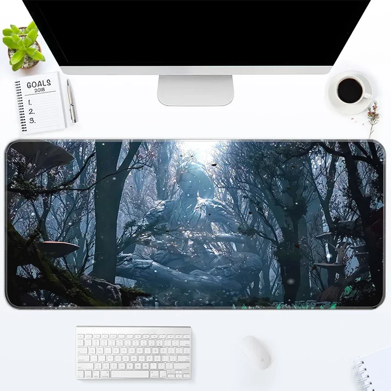 

Pc Gamer Cabinet Mouse Pad Varolant Computer Desks Games Desk Mat Keyboard Gaming Accessories Mousepad Anti-slip Rubber Deskpad