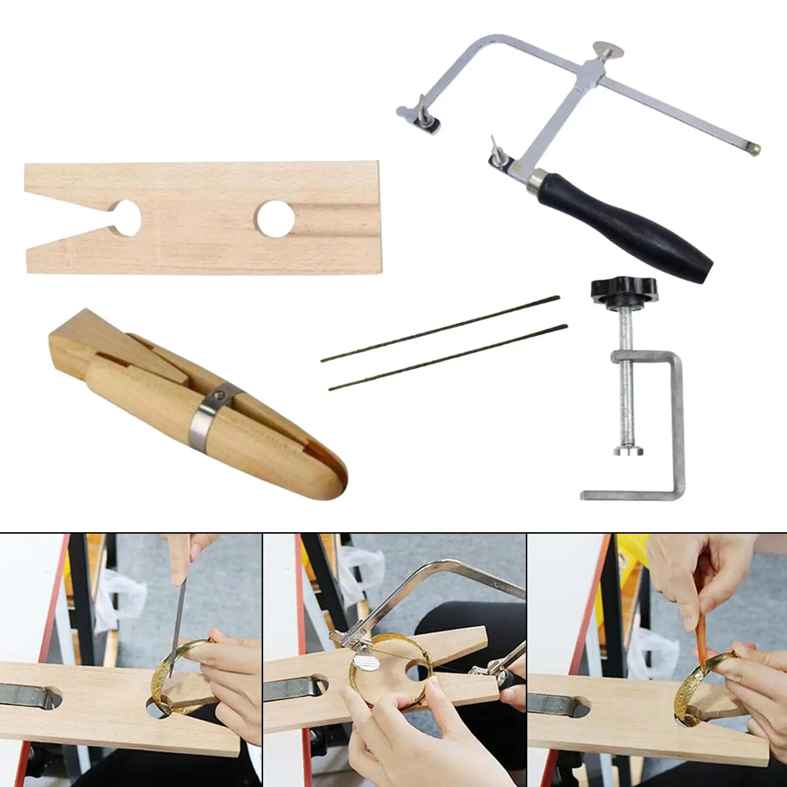 Jewelry Making Tool Kit Bench Pin Tools Ring Fixture Saw Frame