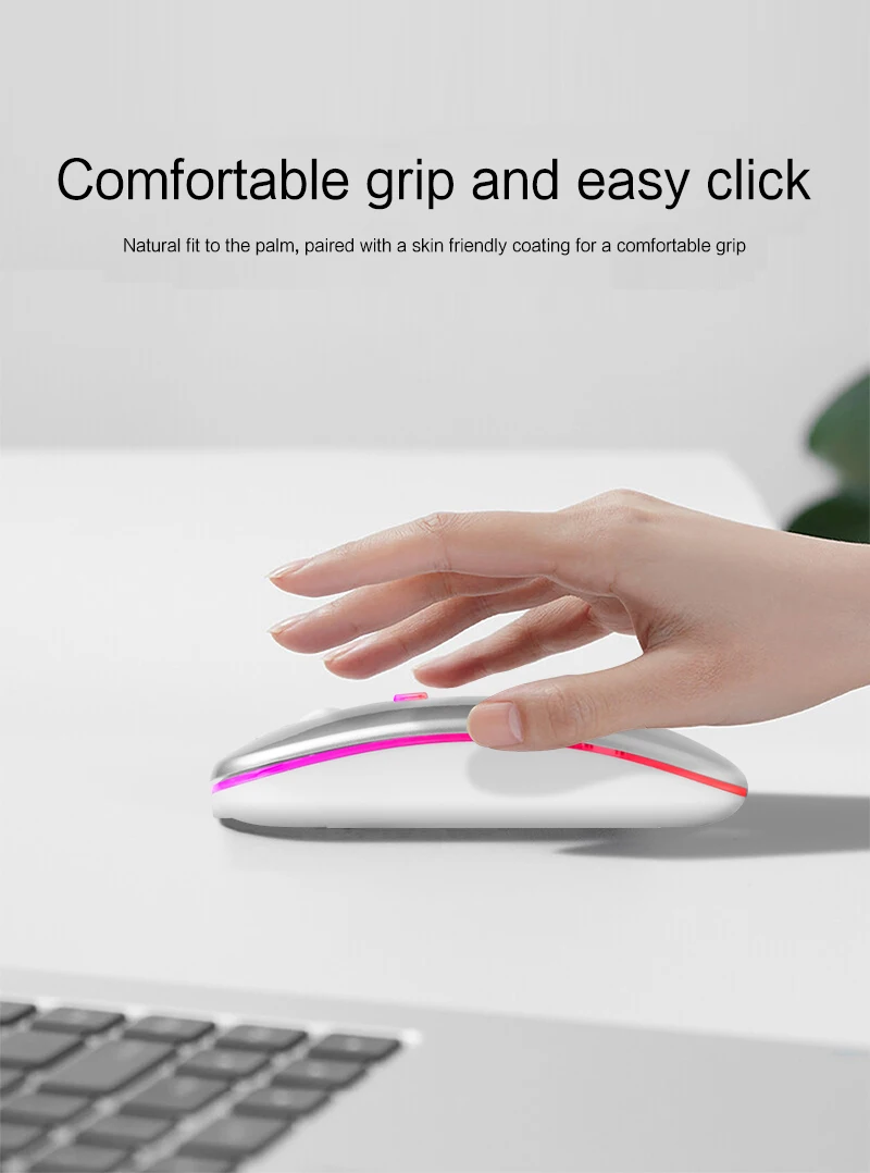 Souris Bluetooth sans fil pour MacBook Rechargeable-2