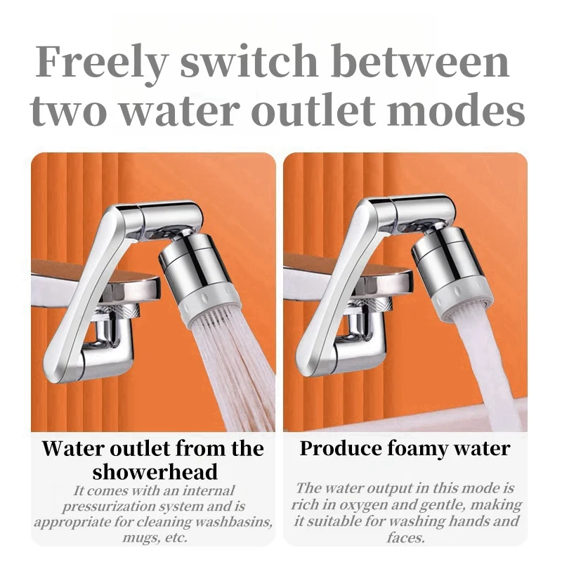 1440° rotatable faucet extension sprayer foaming sprayer faucet filter kitchen faucet kitchen accessories faucet accessories 2