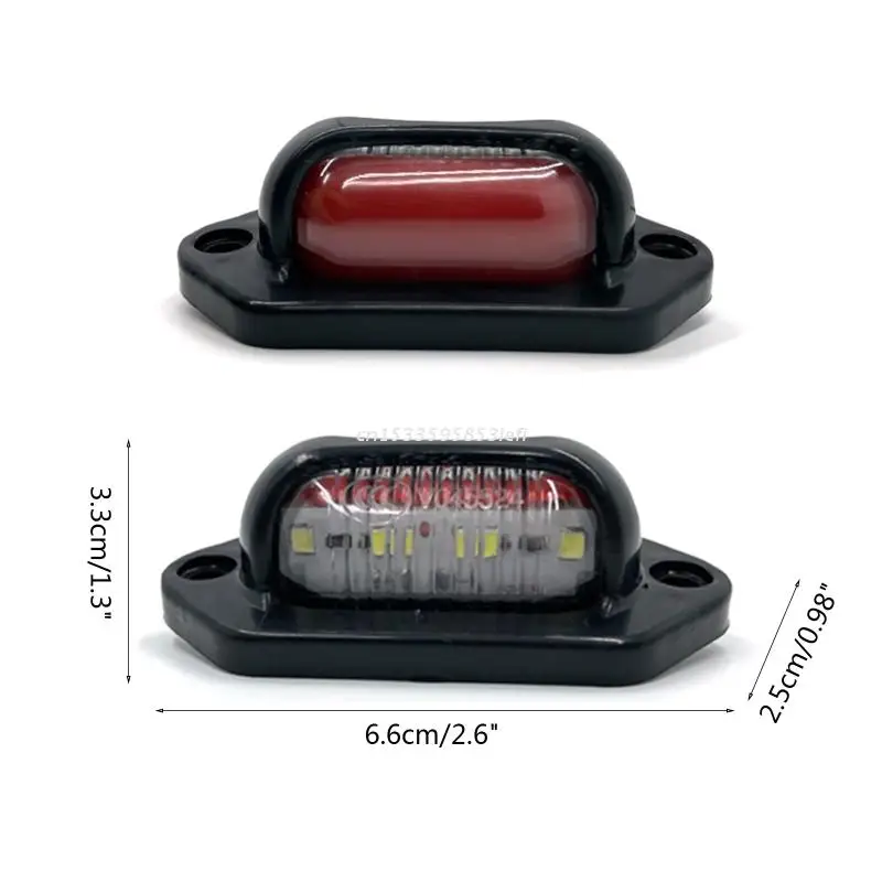 8LED Truck Trailer Front Rear Side Marker Light Indicator Lamp Sealed Waterproof CF 6