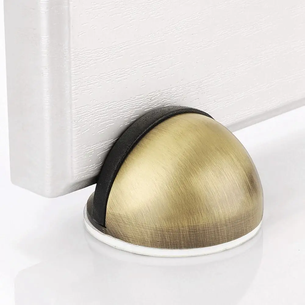 Door Stopper New Stainless Steel Door Stopper Non Punching Anti-collision Door Holder Hardware Nail-free Suction