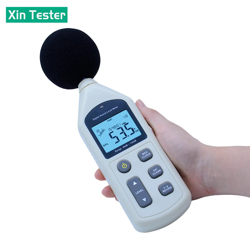 Xin Tester 30~130db Digital Sound Level Meters logger Decibel Noise Tester Audio detector Automotive Microphone GM1356 2
