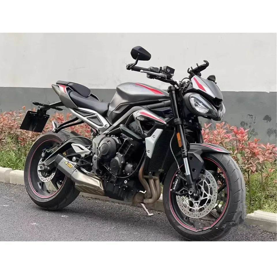 トライアンフ　Street Triple RS 純正バーエンドミラー TRIUMPH / トライアンフ 純正 オプション SPEED400 用 ラウンド