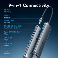 Vention 9-in-1 USB Gen 3.2 Multiport Hub USB 3.0 5Gbps Data Transmission Docking Station Type C to HDMI For MacBook RJ45 Adapter 2