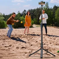 180cm Selfie Stick Tripod Aluminum Smartphone Tripod Stand All-in-1Extendable Phone Tripod for Video Recording/ Selfie/Vlog - Image 6