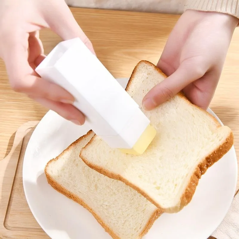 Butter Storage Box Butter Spreader Handy Solid Butter Spreader Holders Sticks Plastic Storage Box Small Kitchen Baking Tools Container Cheese Keeper Case
