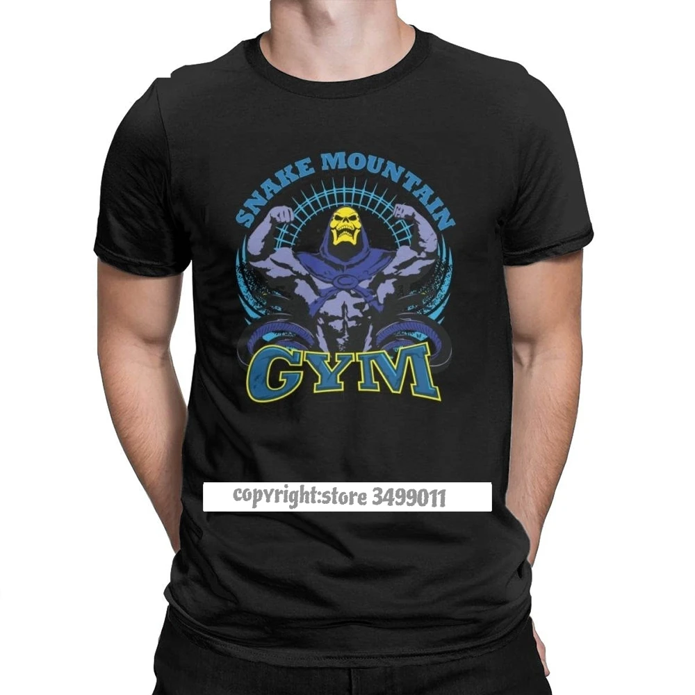 Snake Mountain Gym Workout Bodybuilding Fitness Maglietta Da Uomo He-Man E The Of The Universe T-Shirt Divertenti In Cotone
