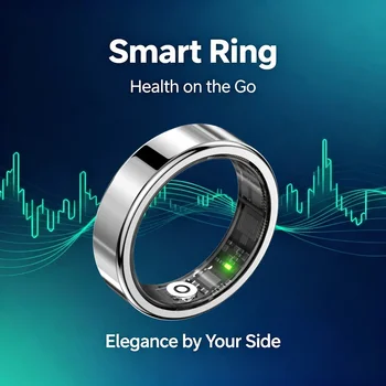 2026 New Tech Gadgets 5ATM Waterproof Smart Ring Sport Smartring Electronics Fitness Rings for Man Woman Android & Charging Case 1