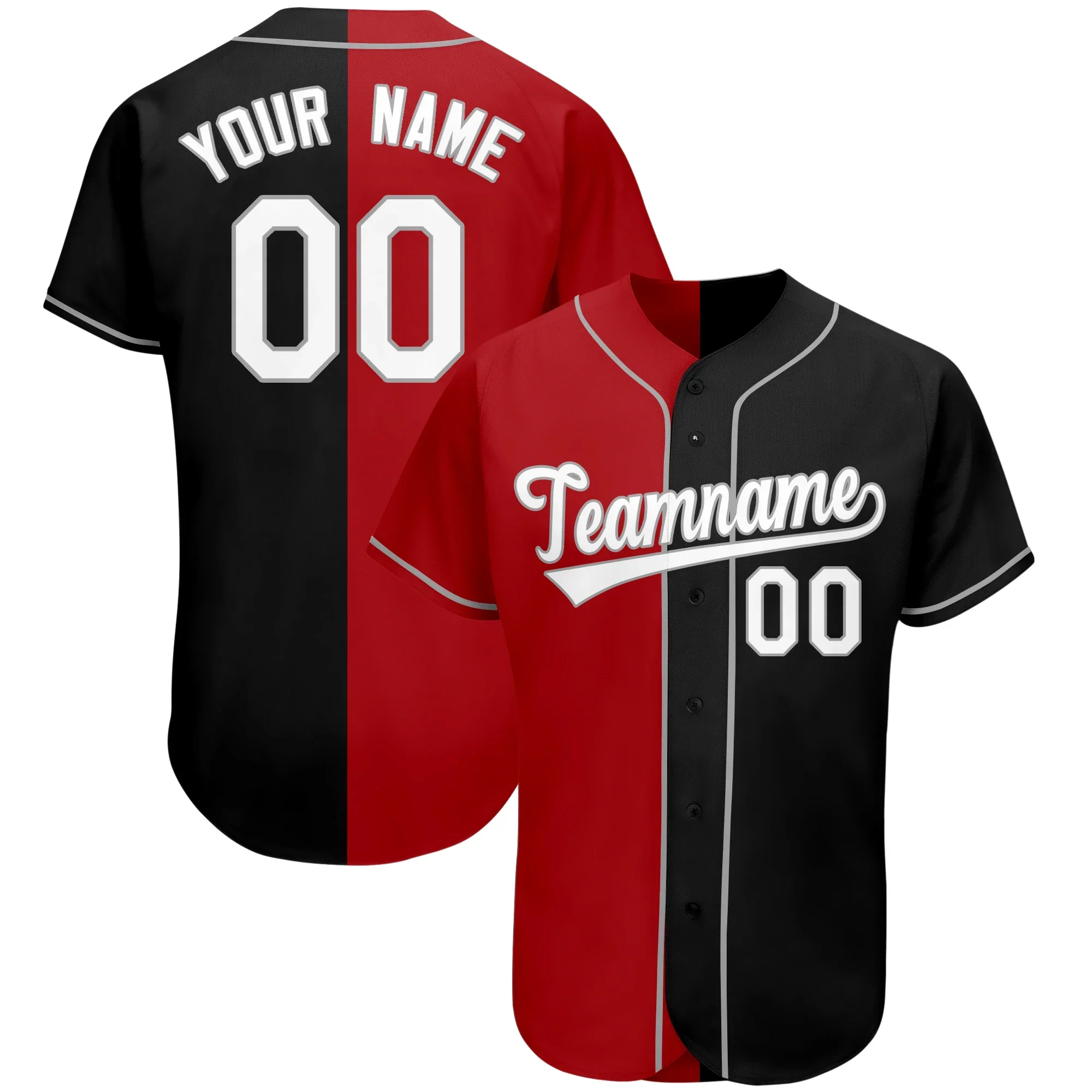 thumbnail image 1 of Camiseta de béisbol personalizada por sublimación, diseño de impresión para entrenamiento de juego de softbol profesional de liga universitaria, camiseta de béisbol para hombres y jóvenes, 1 of 5