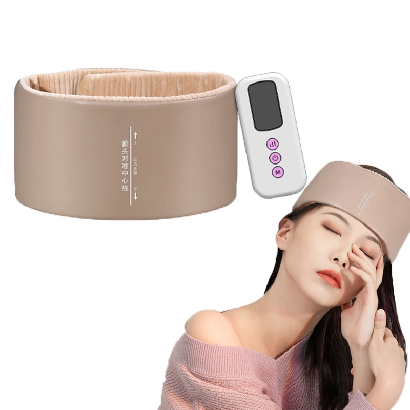 

Electric Air Pressure Head Massager Heating Headband Hot Compress Head Airbag Massage Scalp Deep Massage Headache Pain Relief