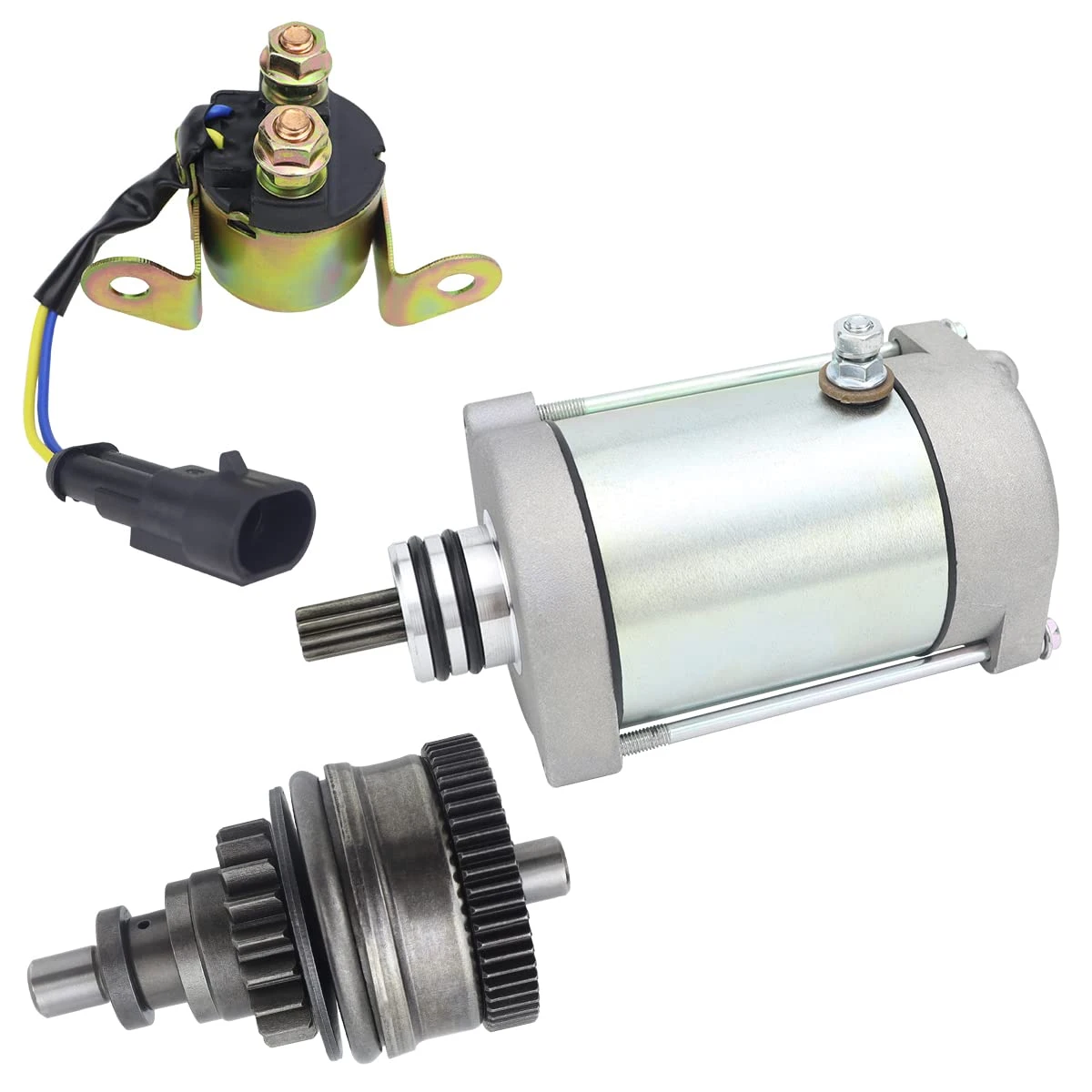 Starter & Bendix & Relay for Polaris Sportsman 700 800 X2 07 14 Ranger
