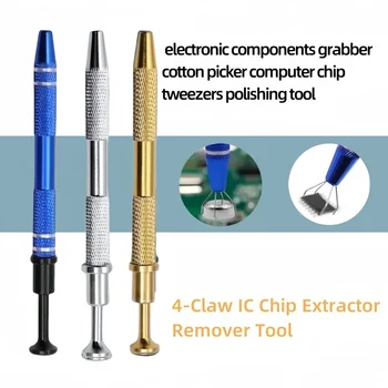 Estrattore di chip IC con design meccanico inverso per rimozione senza sforzo di componenti CPU, GPU, SMD - Utensili a molla con presa robusta