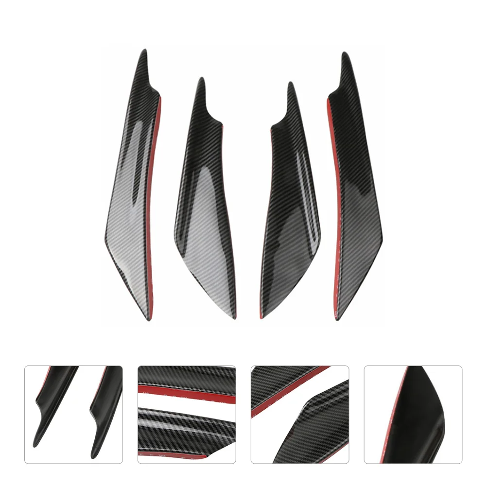 Front Lip Splitter Bumper Trim Sticker Spoiler Professional Cover Universal Accessory Surface