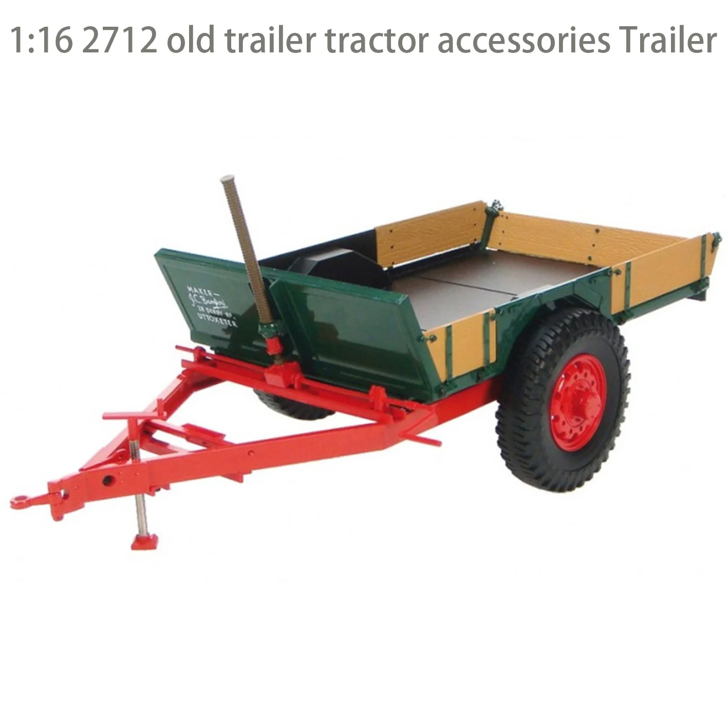 

Fine rare 1:16 2712 old trailer tractor accessories Trailer Agricultural vehicle Alloy finished product collection model