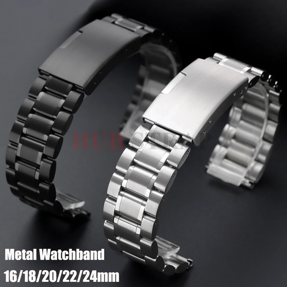 Elegant Stainless Steel Watch Strap - Versatile Replacement Band