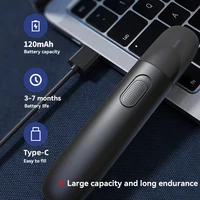 Xiaomi Nose Hair Trimmer For Men Rechargeable 360 Rotating Dual-blade Electric Shaver Eyebrows Nose Hair Trimmer Painless Safe 2