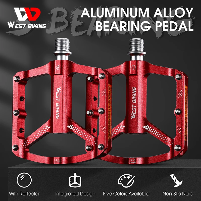WESTBIKINTG3BearingBicyclePedalUltralightAluminumAlloy