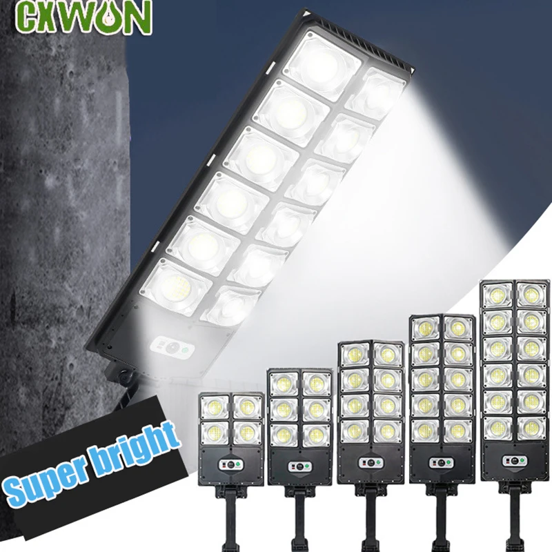 

504/336 LED Solar Street Lights Outdoor Solar Panel Motion Sensor Wall Light 3 Modes Lighting Garden Security Flood Light Garage