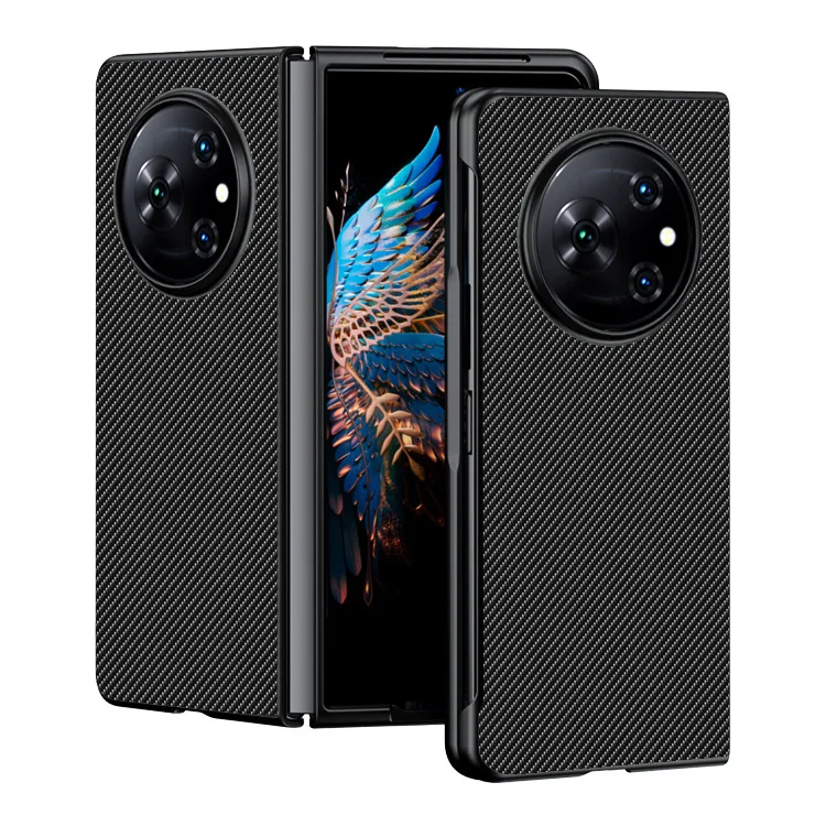 Luxury Carbon Fiber Case with Kevlar Pattern - Anti-Knock Business Cover
