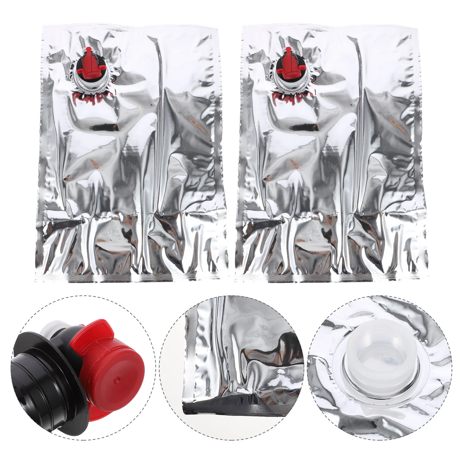 

10 Pcs Cabinet Liquid Packing Bag Cooler Purse Dispenser Butterflies Tap Container Carriers Carrying Case