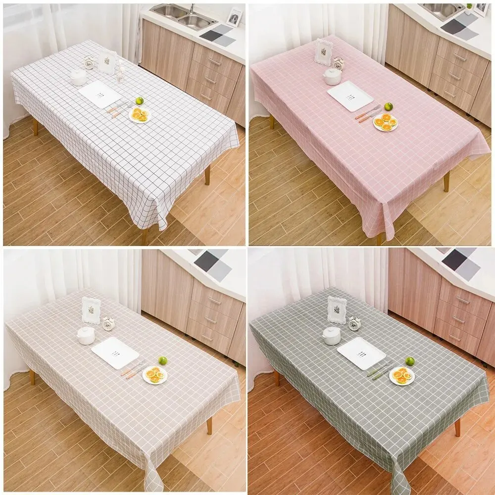 Rectangular Tablecloth Wipe Clean Party Table Cover Decor